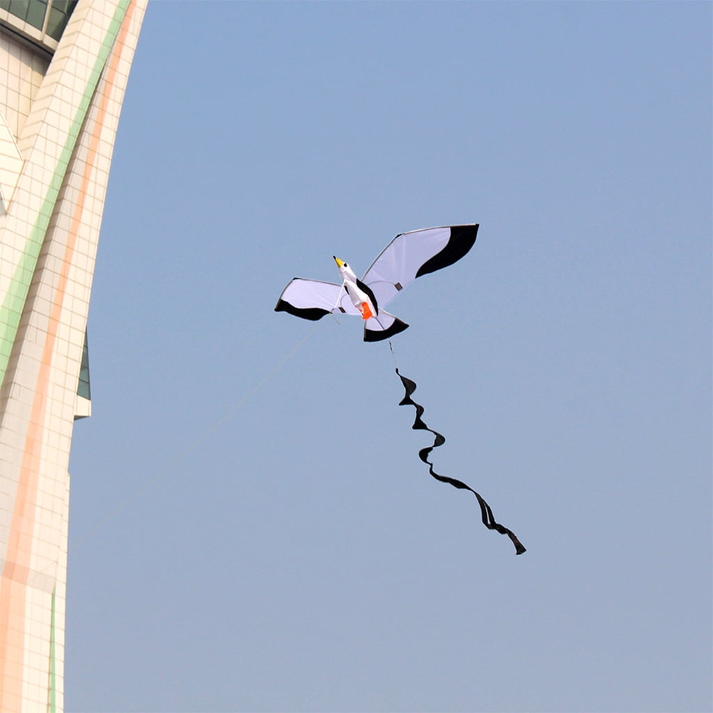 Axioma Vivid Seagull Kite Animal Large Huge Wingspan Single Line Kites for Outdoor Games Flying Toys