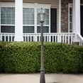 thumbnail image 4 of Gama Sonic Solar Outdoor Lamp Post Light, Weathered Bronze Aluminum Finish and Beveled Glass Panels, 10-Year Royal Bulb, Warm White LED with Omni-Direction Reflector, 87-inch Height, 98B301, 4 of 10
