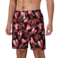 thumbnail image 2 of Gaeub Ladybugs and Red Hearts Mens Swim Trunks Stretch Beach Shorts Quick Dry for Men Swim Shorts Swimwear with Pockets- 3X-Large, 2 of 9