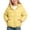 .Yellow, variant on Agkizg Kids Girls Lightweight Hooded Puffer Coat Zip Winter Jacket with Pockets Solid Color Warm Casual Outerwear