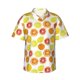 thumbnail image 1 of Balery Lemon Orange Camisas hawaianas de manga corta para hombre, camisas playeras de corte holgado, camisas de vacaciones con botones,X-Large, 1 of 7
