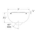 thumbnail image 2 of WAC Lighting Metal Ceiling Fan Slope Ceiling Kit for Slopes in Oil Rubbed Bronze, 2 of 2