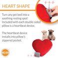 thumbnail image 4 of K&H Pet Products Mother's Heartbeat Calming Dog Toy Heart Pillow Red Medium Breed Heartbeat 8 Inch, 4 of 9