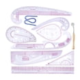 thumbnail image 1 of Bamboohart Pattern Making and Tailoring Ruler  Garment Ruler Set Curve 10 PCS Sewing Set Tailor Metric Ruler Ruler Sewing Multifunction Ruler DIY Tools & Home Improvement, 1 of 9