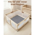 thumbnail image 4 of Beavtaens Baby Play Mat for Floor, Foam 50"x50"x1.2" Playpen Mat, Velvet & Thickened for Infants, 0-4 Years, 4 of 8