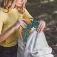 thumbnail image 5 of FORMRS 15-15.6 inch Laptop Sleeve Case Soft Carrying Quilted Computer Bag Cover, Retro Floral Orange, 5 of 7