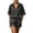 #03 Black 【Mix & Match: Stock Up on Your Favorite Colors】, variant on Women's 2 Piece Outfits Casual Short Sleeve Button Down Shirt and Drawstring Shorts Set, Loose Fit Cotton Blend Loungewear Summer Matching | TruBelle,Army Green L