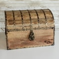 thumbnail image 6 of Nautical Cove Antiqued Finished Wood Treasure Chest with Decorative Iron Strips with Lock and Skeleton Keys, Wooden Keepsake Box, Pirate Decor, Storage Chest, X-Large 16x12x12, 6 of 9