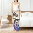 thumbnail image 6 of Lsque Not All Those Who Wander Are Lost Print Women's Pajama Pants, Lounge Pant - Comfortable Home Wear,Elastic Waistband, Stylish Design-Medium, 6 of 9