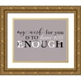 thumbnail image 1 of Longfellow Designs 32x26 Gold Ornate Wood Framed with Double Matting Museum Art Print Titled - Enough, 1 of 4