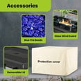 thumbnail image 6 of Glass Top Fire Pit Table 44”. Works with 20 lb. Propane Tanks - Gorilla Gadgets, an American small Business., 6 of 8