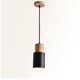 thumbnail image 1 of ZHAOCHENG Lámpara colgante de madera retro industrial, lámpara de techo E27 ajustable para cocina, sala de estar, dormitorio, restaurante, bombilla no incluida., 1 of 1
