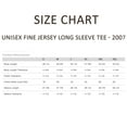 thumbnail image 3 of American Apparel Unisex Fine Jersey Long Sleeve T-Shirts, Crewneck Tee Shirt 100% Ring-spun Cotton Tee (New Silver , L), 3 of 8