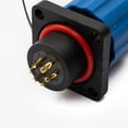thumbnail image 6 of Sp16 Square Panel Mount Ip68 Waterproof Plug & Socket Circular Connector 2-9Pin, 6 of 9