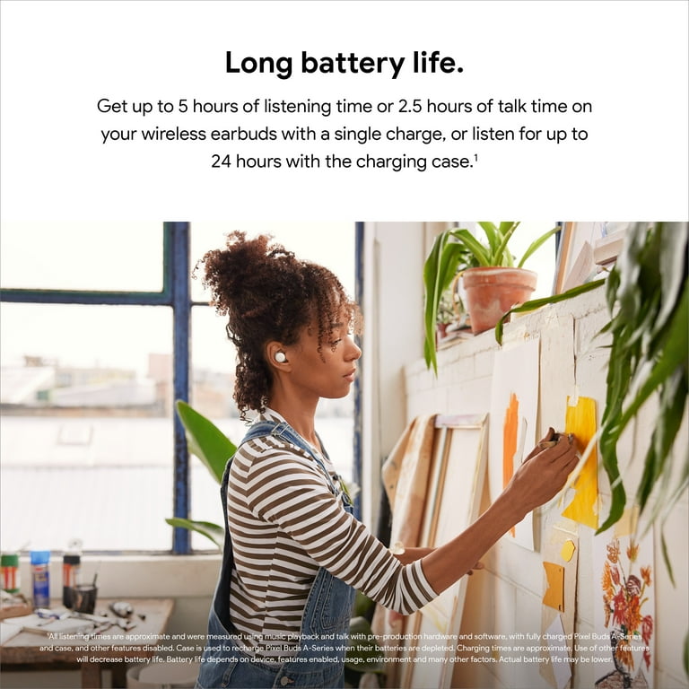 Google earbuds battery life new arrivals