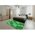 thumbnail image 5 of Ahgly Company Machine Washable Indoor Rectangle Transitional Green Area Rugs, 2' x 3', 5 of 7