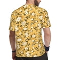 thumbnail image 2 of Wukai Daisies Flowers Print Men's Short-Sleeved Mesh T-Shirt,Quick-Dry Short Sleeve Workout T-Shirt-5X-Large, 2 of 8