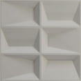 thumbnail image 5 of 19 5/8"W x 19 5/8"H Stratford EnduraWall Decorative 3D Wall Panel, Universal Aged Metallic Weathered Steel (Covers 2.67 Sq. Ft.), 5 of 6