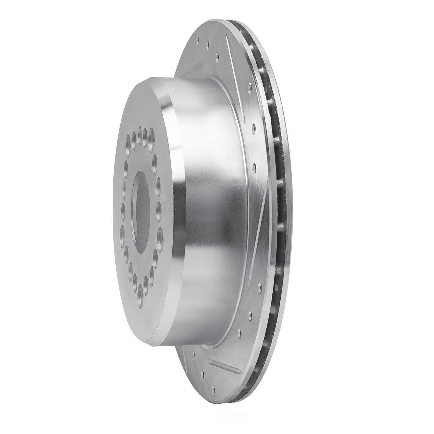 Dynamic Friction Company 631-75004R DFC Brake Rotor - Drilled And Slotted - Silver
