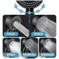 thumbnail image 5 of Shower Head Water Saving Silver 5 Mode Adjustable High Pressure Shower One-key Stop Water, 5 of 8