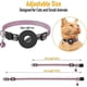 thumbnail image 5 of Suitable for Airtag Cat Collar, Reflective Cat Collar with Bell and Safety Buckle, with Waterproof Airtag Holder Adjustable 22-35cm (Pink), 5 of 5
