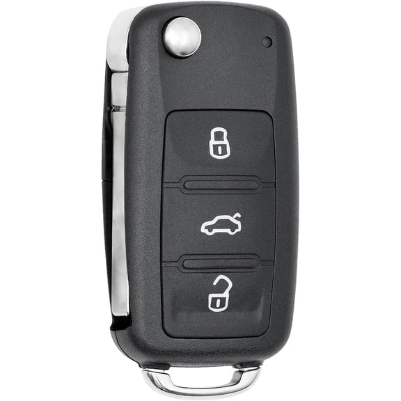 Key Fob Replacement for 2011-2016 VW Tiguan Golf CC Eos GTI Jetta Touareg/12-16 Passat Beetle Car Keyless Entry Remote Control, NBG010180T, 4 Buttons