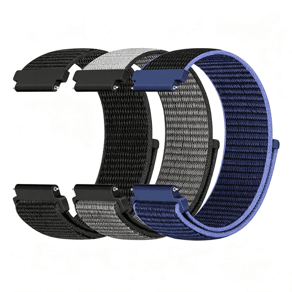 DESIGNICE Sport Loop Nylon Band 16Mm 18Mm 19Mm 20Mm 22Mm Watch Band Quick Release,Soft Fabric Nylon Adjustable Replacement Wristband Strap for Men Women Quick Release 20Mm Watch Band