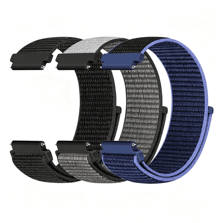 DESIGNICE Sport Loop Nylon Band 16Mm 18Mm 19Mm 20Mm 22Mm Watch Band Quick Release,Soft Fabric Nylon Adjustable Replacement Wristband Strap for Men Women Quick Release 20Mm Watch Band