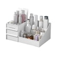 thumbnail image 1 of Cosmetic Storage Box, Drawer Type, Dorm Desk Leather Shelf, Desktop Storage, Suitable for Masks and Stationery, 1 of 8