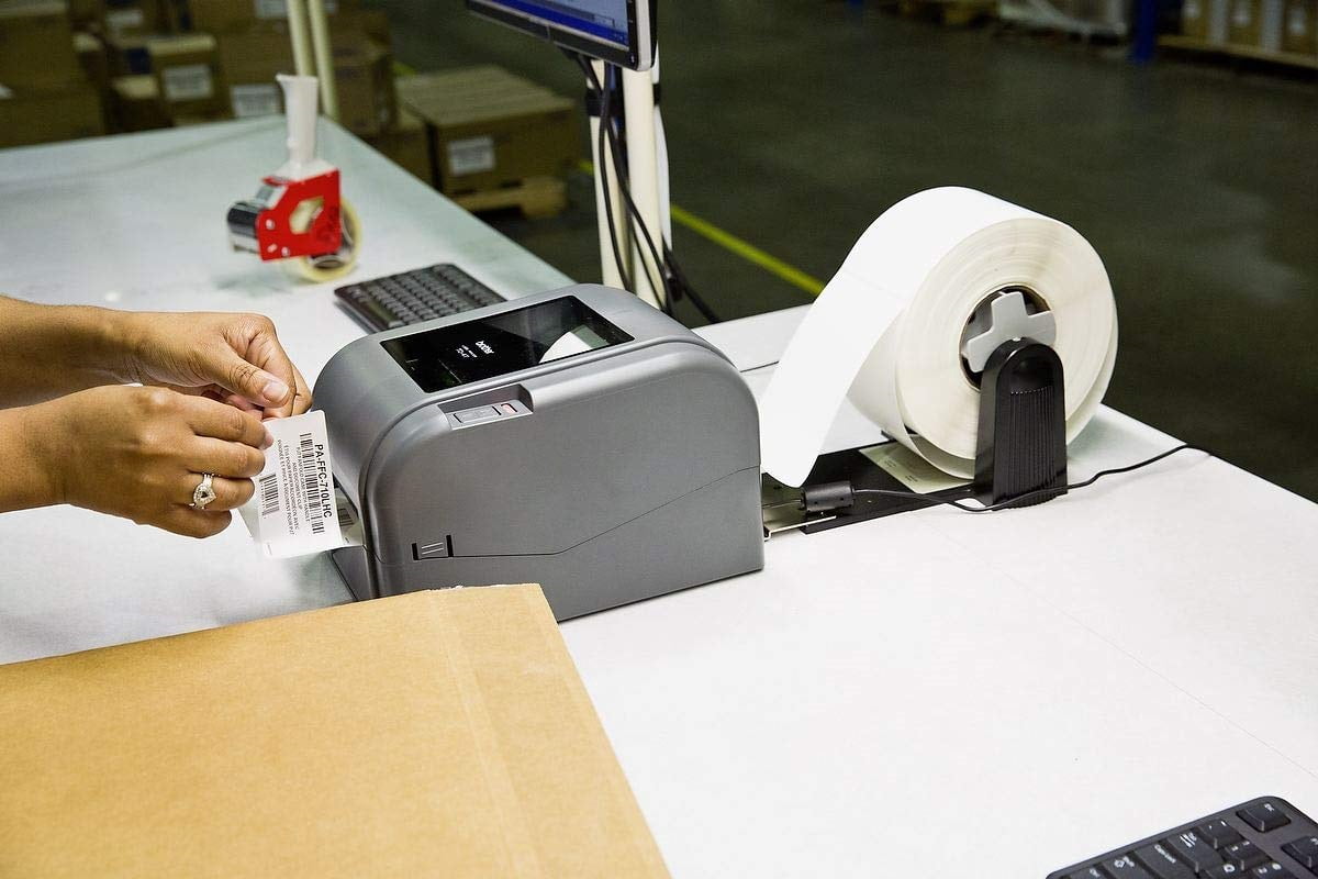 Brother TD-4520TN Desktop Thermal Transfer Printer - Monochrome - Label Print - Ethernet - USB - Serial