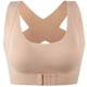 thumbnail image 1 of Women 2-In-1 Seamless Bra Underwear Front Buckle Push Up Bralette Criss for Cross Back Wireless Posture Corrector for Ta Skin L, 1 of 5