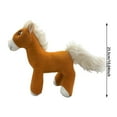 thumbnail image 2 of Dolls & Accessories Stuffed Animal Toy Horse Soft Cuddly Doll for Kids Realistic Design Imaginative Play for Children Ages 3 and Up, 2 of 3