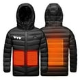 thumbnail image 4 of Zwiiyzr 4-15Y Kids Teens Unisex Heated Jacket X Usb Intelligent Constant Temperature Heated Windproof Plus Size Coat For Children Winter 3 Heated Jacket Coat Black, 4 of 7