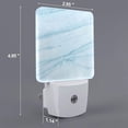 thumbnail image 2 of Balery Light Blue Marble Pattern LED Night Light with Automatic Sensor Plug in Night Light with Dusk-to-Dawn Light Sensor LED Nightlight 0.5W-US, 2 of 7