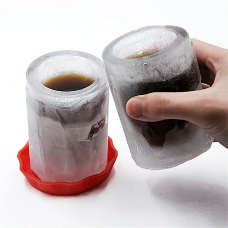 

1 Packs Big Ice Mug Silicone Ice Glass Mold Food Grade Ice Cup Shape Freeze Tray Maker