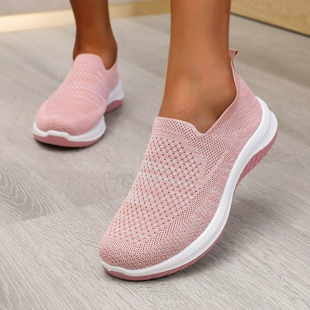 

Cathalem Fashion Wedges Shoes Breathable Casual Leisure Women s Slip On Outdoor Women s Sneaker Booties for Women Pink 8