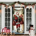 thumbnail image 5 of Cheapark 35x71 Inch Christmas Door Cover - Santa Claus Pattern - Durable Holiday Decor - Entryway Accent for Christmas Family Gatherings & Festive Parties, 5 of 6