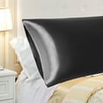 thumbnail image 6 of Unique Bargains Smooth Satin Body Pillow Cover Case, 20" x 54" Black, 6 of 8