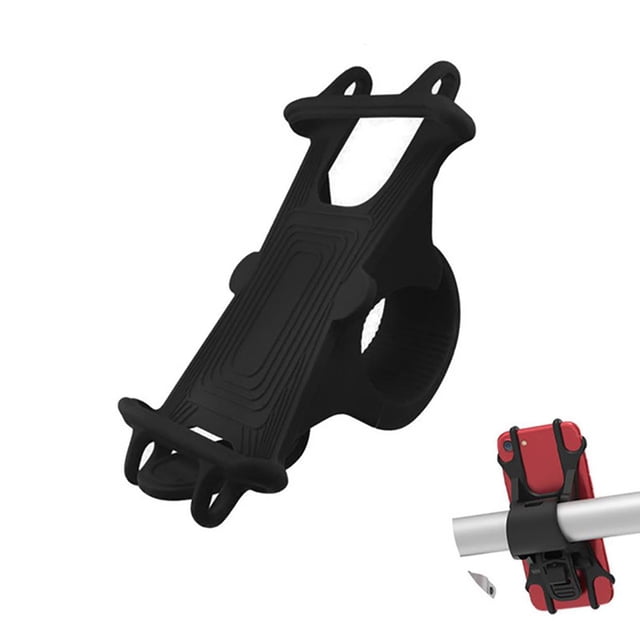 yingyy Silicone Phone Holder Bike Motorcycle Cycling Handlebar Bracket 360 Degree Rotation Stand Holder