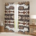 thumbnail image 2 of Castle Fairy Aztec Curtains Pack of 2 (42x84 Each),Western Cow Print Curtains Blackout, 2 of 6
