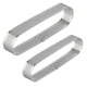 thumbnail image 2 of Stainless Steel Mousse Ring Cake Mold for Baking Silver Venting Holes Easy Clean 2 Pcs 9.4cm 11.9cm, 2 of 4
