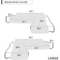 EasyGoing Reversible L Shape Sofa Slipcover Sectional Couch Cover