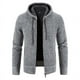 thumbnail image 5 of Suéter con capucha para hombre, abrigo grueso con forro polar, suéter suelto, suéter casual para hombre, cárdigan para hombre, 5 of 5