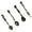 Red patina, variant on lanema Antique Spoon Set with Ergonomic Designs Zinc Alloy Construction Demitasse Scoops Homes Kitchen Utensils