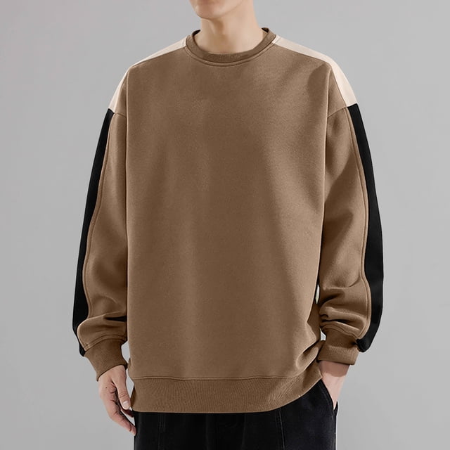 pstuiky manga larga para hombre, Camiseta de manga larga con botones y estampado vintage para hombre, sin capucha Tops de talla grande para hombre xxxl