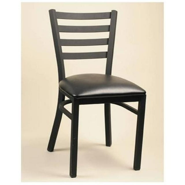 Alston Quality 3637 UP-BLK-Blue Ridge Diana Chair With Upholstered Seat Black Frame