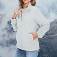 thumbnail image 5 of Breezora Womens Color Block Wind Resistant Lightweight Jacket Water Repellent Utility Anorak Jacket L Size Light Ashy, 5 of 9