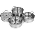 thumbnail image 4 of BENTISM 30cm Stainless Steel Food Steamer Set Glass Lid 5 Tiers Kitchen Pan Cookware, 4 of 9
