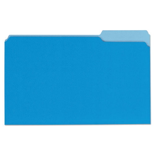 100 letter size box qty Smead Interior File Folder 1/3 cut tab H163BE Blue 