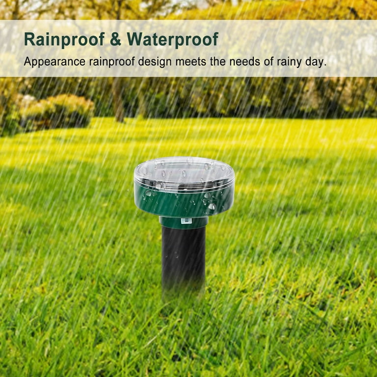 Solar Mole Repellent, IMountek Groundhog Repellent For